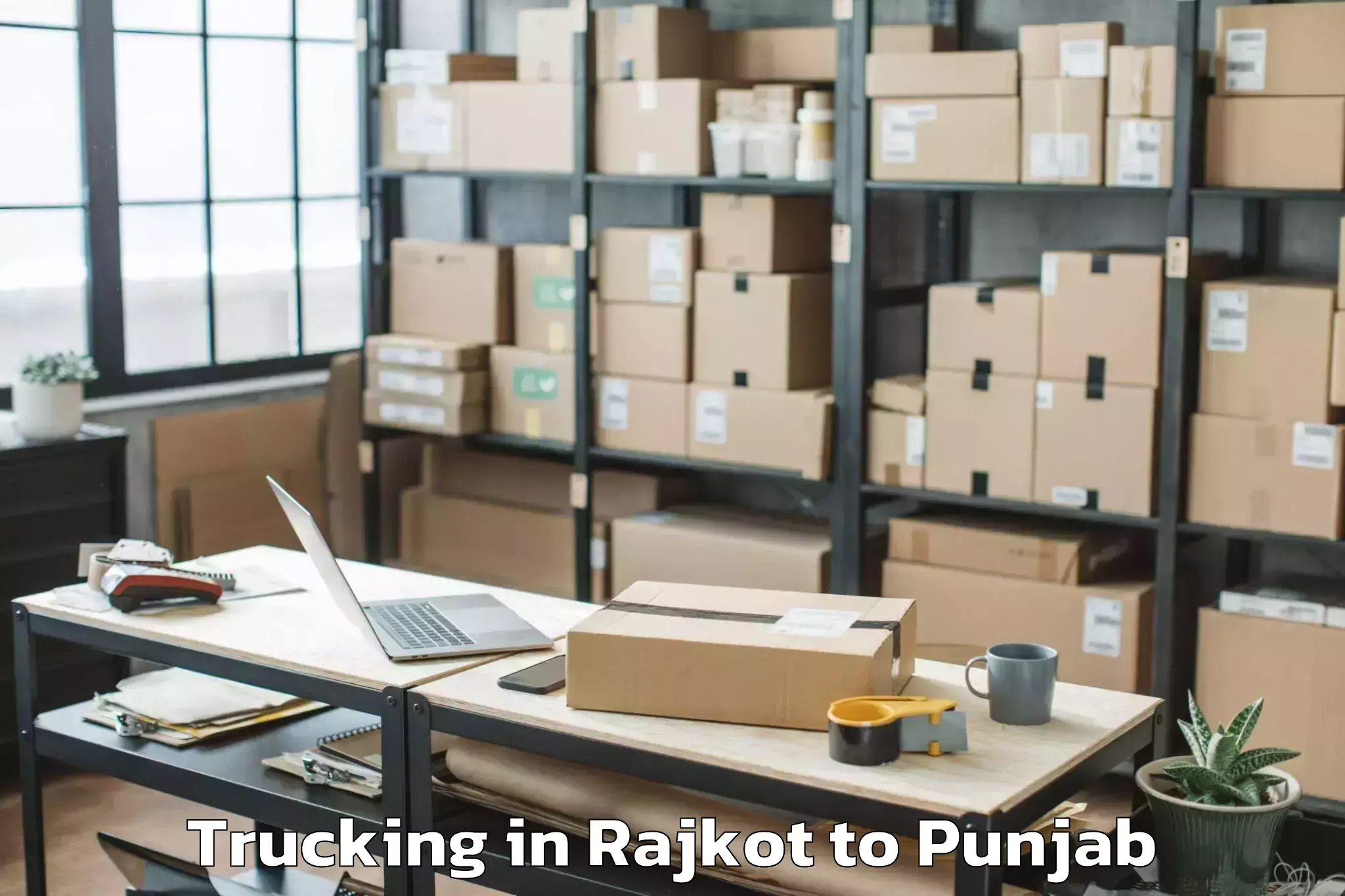 Quality Rajkot to Jandiala Guru Trucking